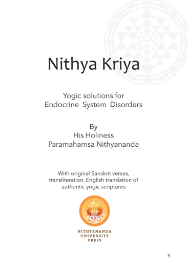 Nithya Kriya: Yogic Solutions for Endocrine System Disorders (Book)