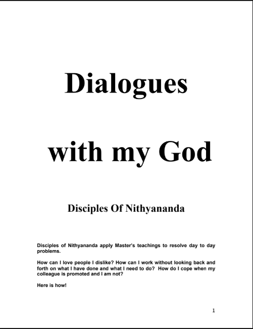 Dialogues with My God (Book)