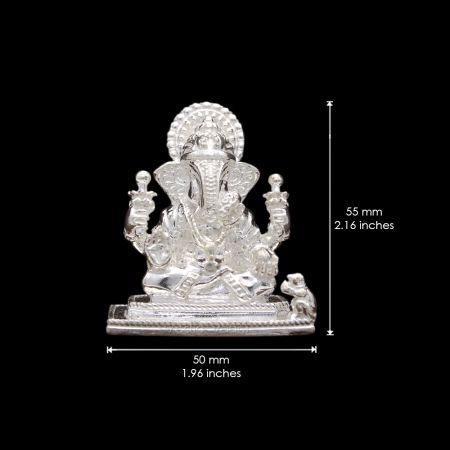 Dagdusheth Halwai Lord Ganesha Idol in Pure Silver