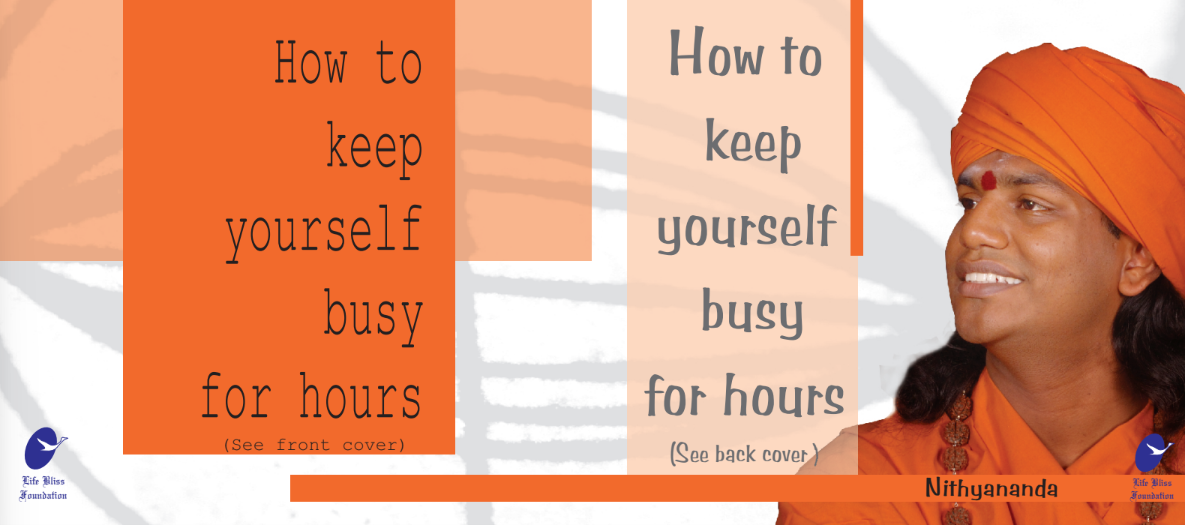 How To Keep Yourself Busy For Hours: A Frank Talk with the Press