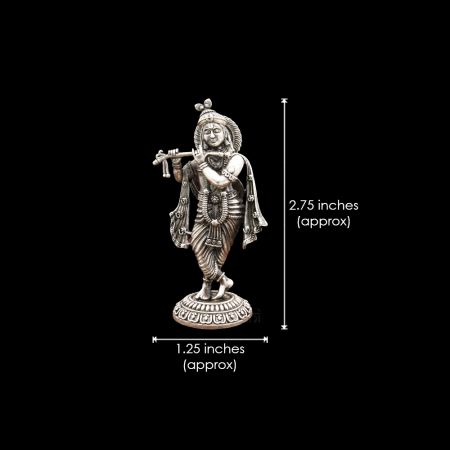 Murlimanohar Sri Krishna Idol in Sterling Silver