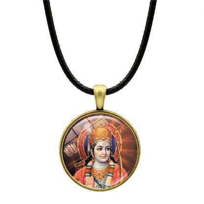Lord Rama Sacred Pendant Necklace – Divine Protection & Inner Strength