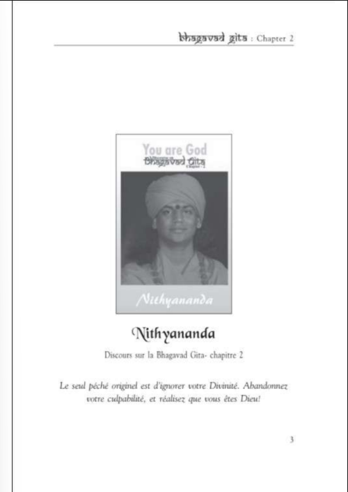 Bhagavad Gita: Chater 2 in French (Book)