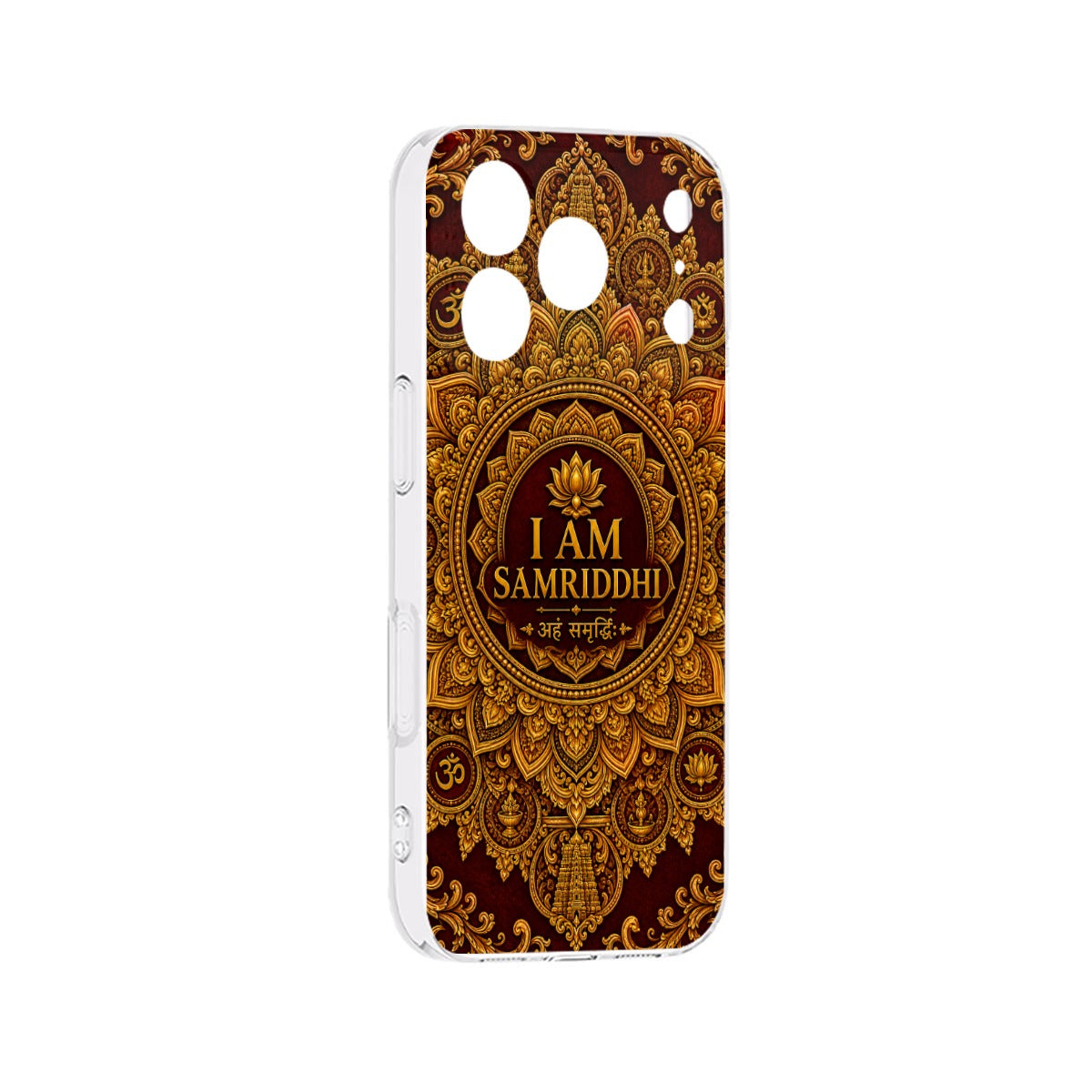 I Am Samriddhi iPhone 17 Series TPU Phone Case – Sacred Mandala Design