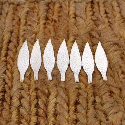 Leaf for Puja in Pure Silver - Set of 7