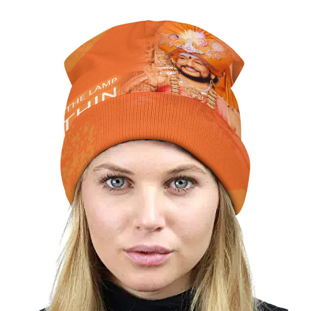 Full printed knitted hat
