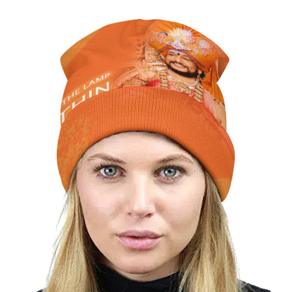 Full printed knitted hat