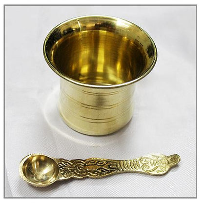 Panchapatra-Pali In Brass