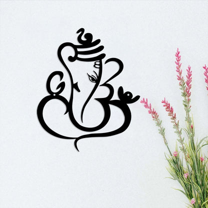 Sacred Ganesha Line Art – Living Presence of the Remover of Obstacles & Auspicious Consciousness (Approx. 29cm × 24cm)