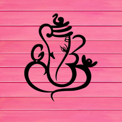 Sacred Ganesha Line Art – Living Presence of the Remover of Obstacles & Auspicious Consciousness (Approx. 29cm × 24cm)