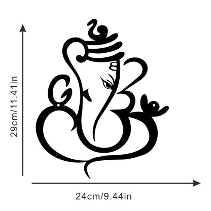 Sacred Ganesha Line Art – Living Presence of the Remover of Obstacles & Auspicious Consciousness (Approx. 29cm × 24cm)