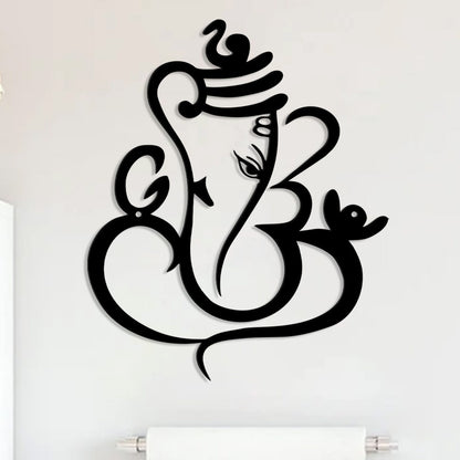 Sacred Ganesha Line Art – Living Presence of the Remover of Obstacles & Auspicious Consciousness (Approx. 29cm × 24cm)