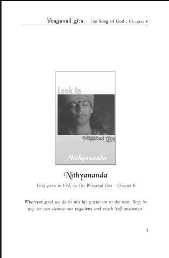 Bhagavad Gita Series: Look In Chapter 6 (Edition 1) (Book)
