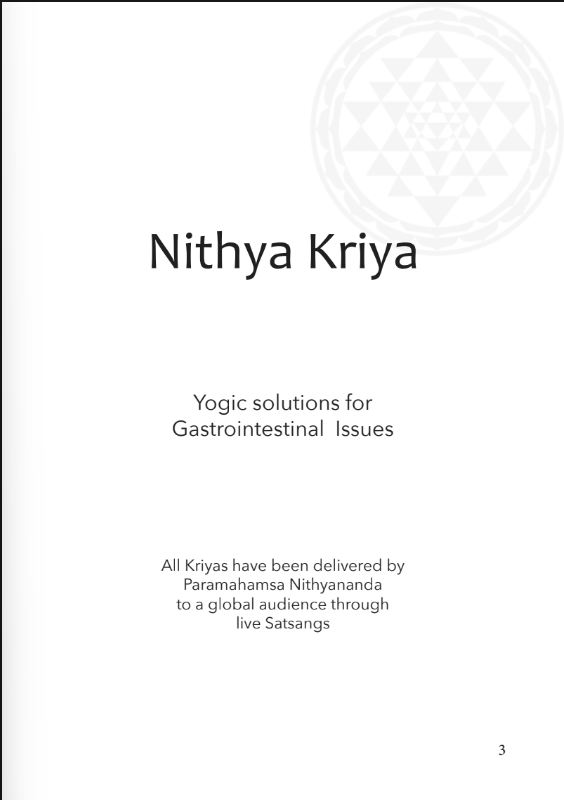 Nithya Kriya: Yogic Solutions for Gastrointestinal Issues (Book)