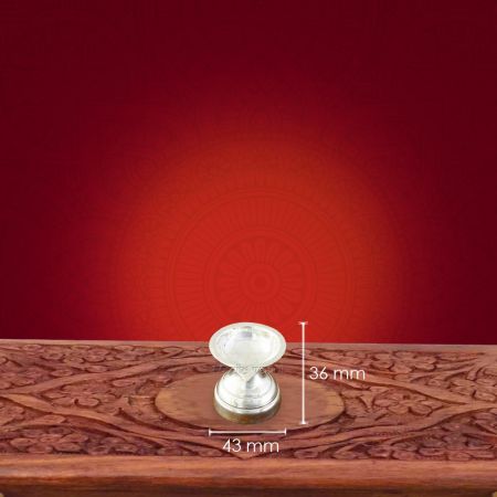 Diya in Pure silver