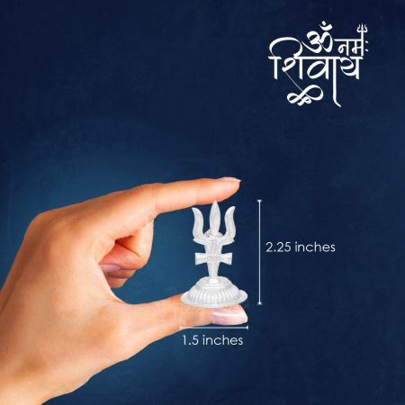 Lord Shiva Trishul (Trident) for Temple in Silver - 12 gms
