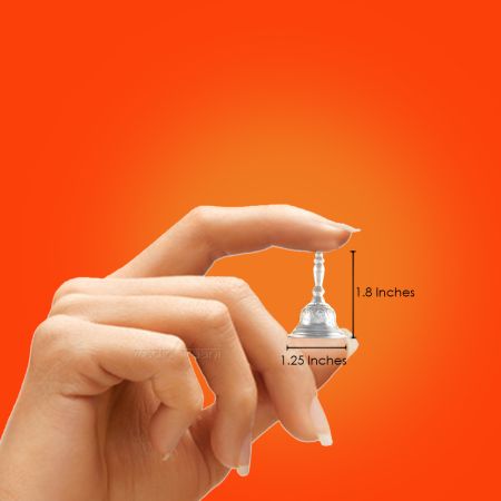 Ghanti (Hand Bell) in Sterling Pure Silver