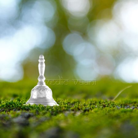 Ghanti (Hand Bell) in Sterling Pure Silver