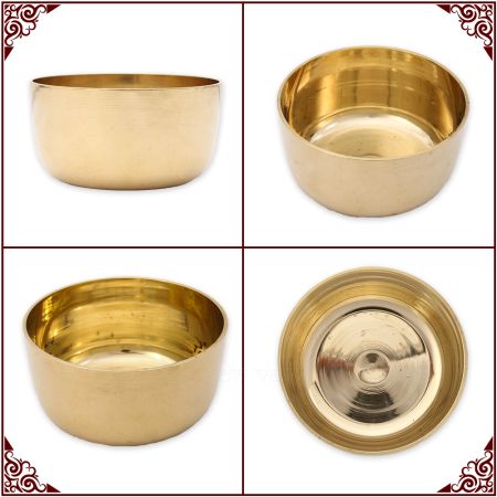 Lovely Pure Brass Bowl for Divine Naivedya Puja Prasad