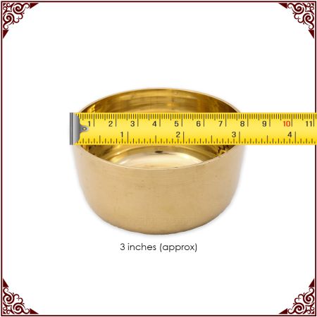 Lovely Pure Brass Bowl for Divine Naivedya Puja Prasad