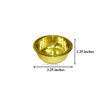 Bowl in brass with fine finish Design I