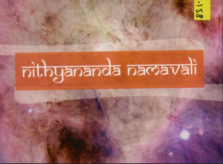Nithyananda Ashtottara Naamavali (Book)