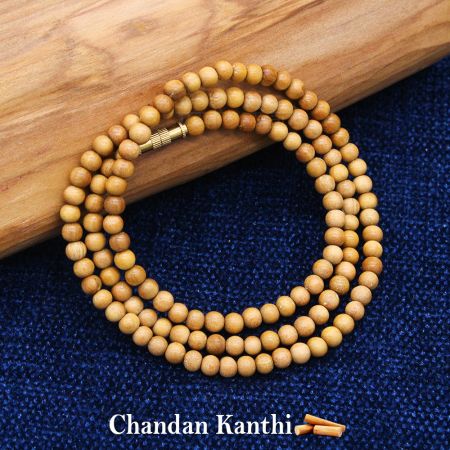 Sandalwood (Chandan) Kanthi (Rosary)