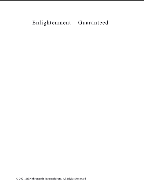 Guaranteed Enlightenment - Astavakara Gita (1st Edition) (Book)