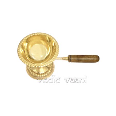 Dhoop Aarti with wooden handle – Design II