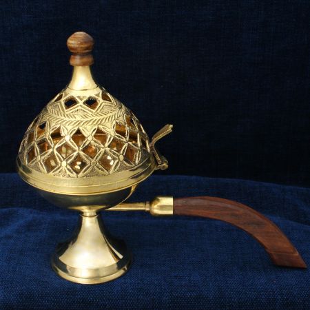 Dhoop Dani Incense Burner in Brass