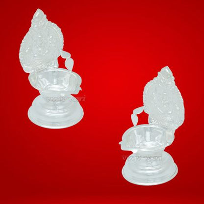 Lakshmi Oil Diya in Pure Silver