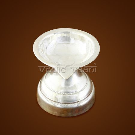 Diya in Pure silver
