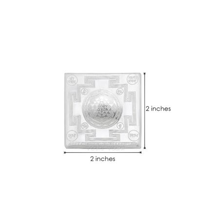 Dome Shree Yantra in Pure Silver