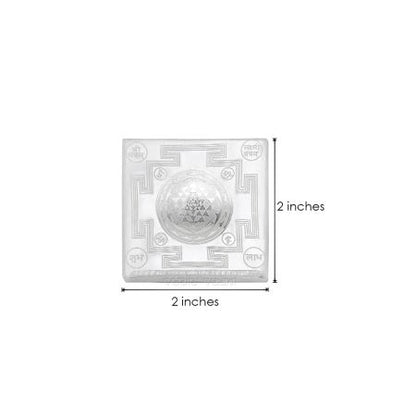 Dome Shree Yantra in Pure Silver