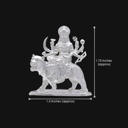 Shakti Maa Durga Mata Idol/Murti in Pure Silver