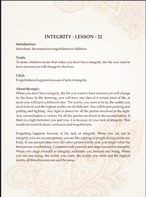 Integrity Vol 1 (For Children Aged Below 7 years) (Book)