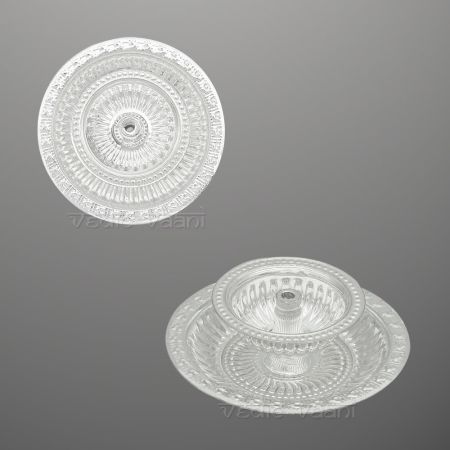 Fancy Diya in Silver for Puja