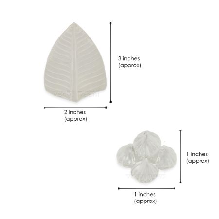 Lord Ganesha favourite Modak with Banana Leaf in Pure Silver