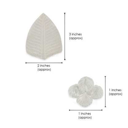 Lord Ganesha favourite Modak with Banana Leaf in Pure Silver