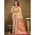 Paithani Zari Work Mor Motif Tassel Silk Saree With Blouse