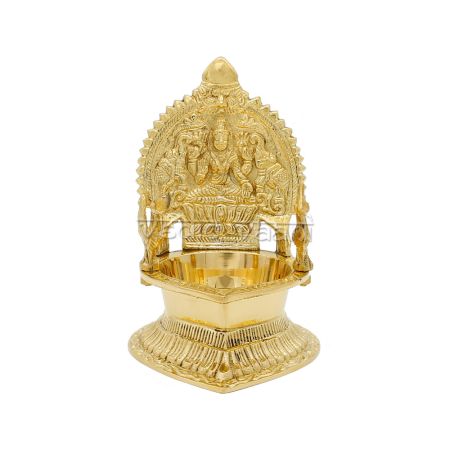 Gajalakshmi Oil Diya in Brass