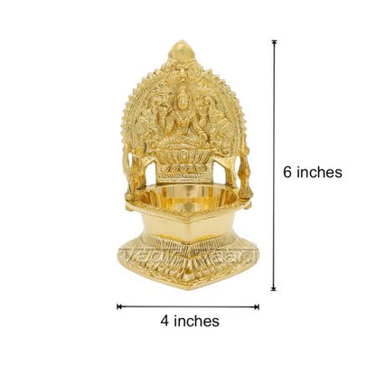 Gajalakshmi Oil Diya in Brass