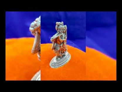 Radharani Krishan Sculpture/Murti in Pure Silver