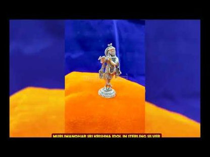 Murlimanohar Sri Krishna Idol in Sterling Silver