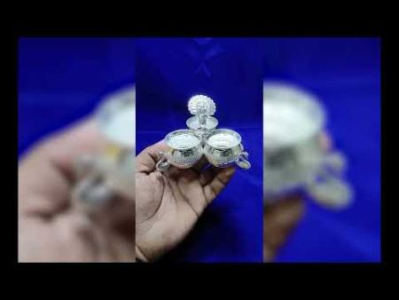 Akshat, Haldi, Kumkum Dibbi/Container in Pure Silver