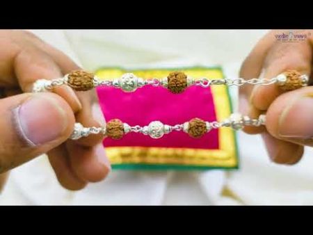 Punchmukhi Rudraksha Bracelet with Pure Silver Balls