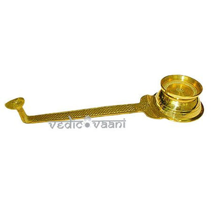 Kapur Dhoop Aarti In Brass With Long Handle