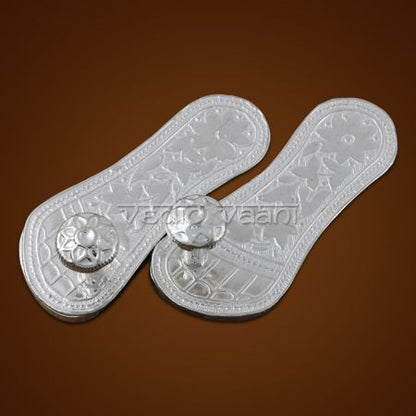 Laxmi Charan Foot Print in Sterling Silver