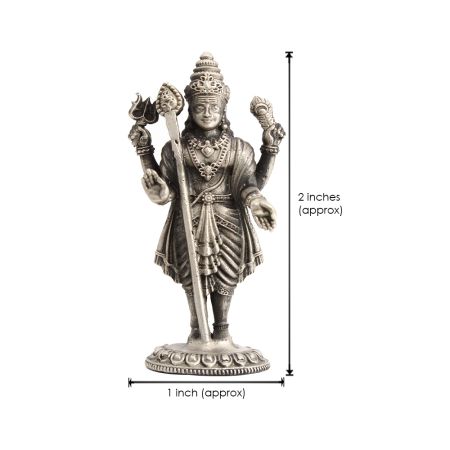 Lord Kartikeya Idol (Murti) in Pure Silver