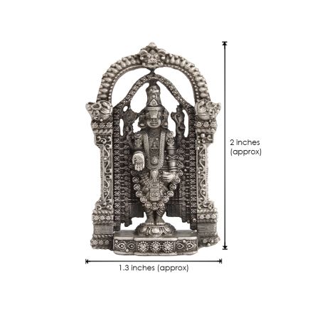 Lord Venkateshwara (Balaji) Idol (Murti) in Pure Silver
